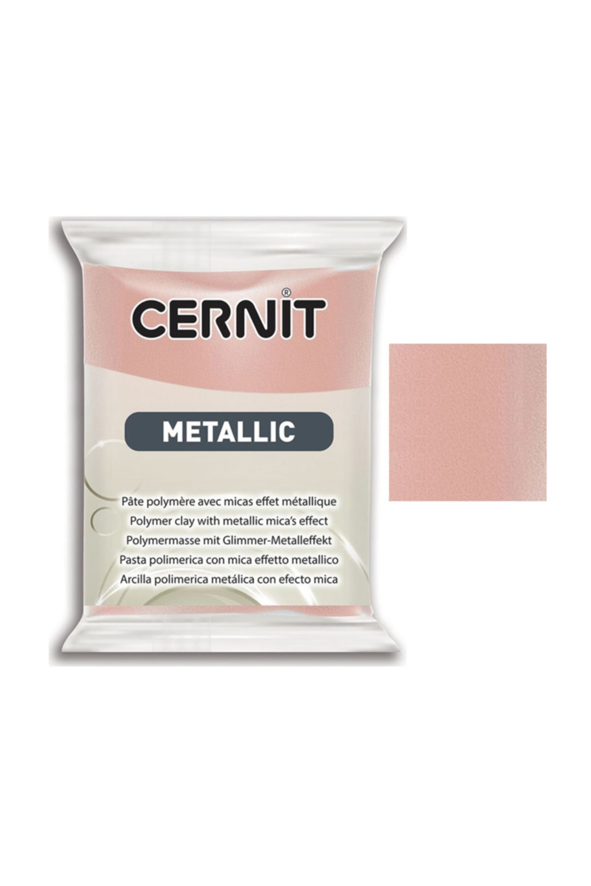 Cernit Metallic Polimer Kil 56g 052 Pink Gold