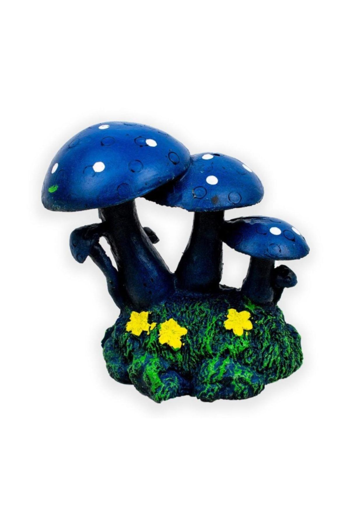 Elexsus Premium Akvaryum Dekoru Mavi Mantar 11x8x8cm