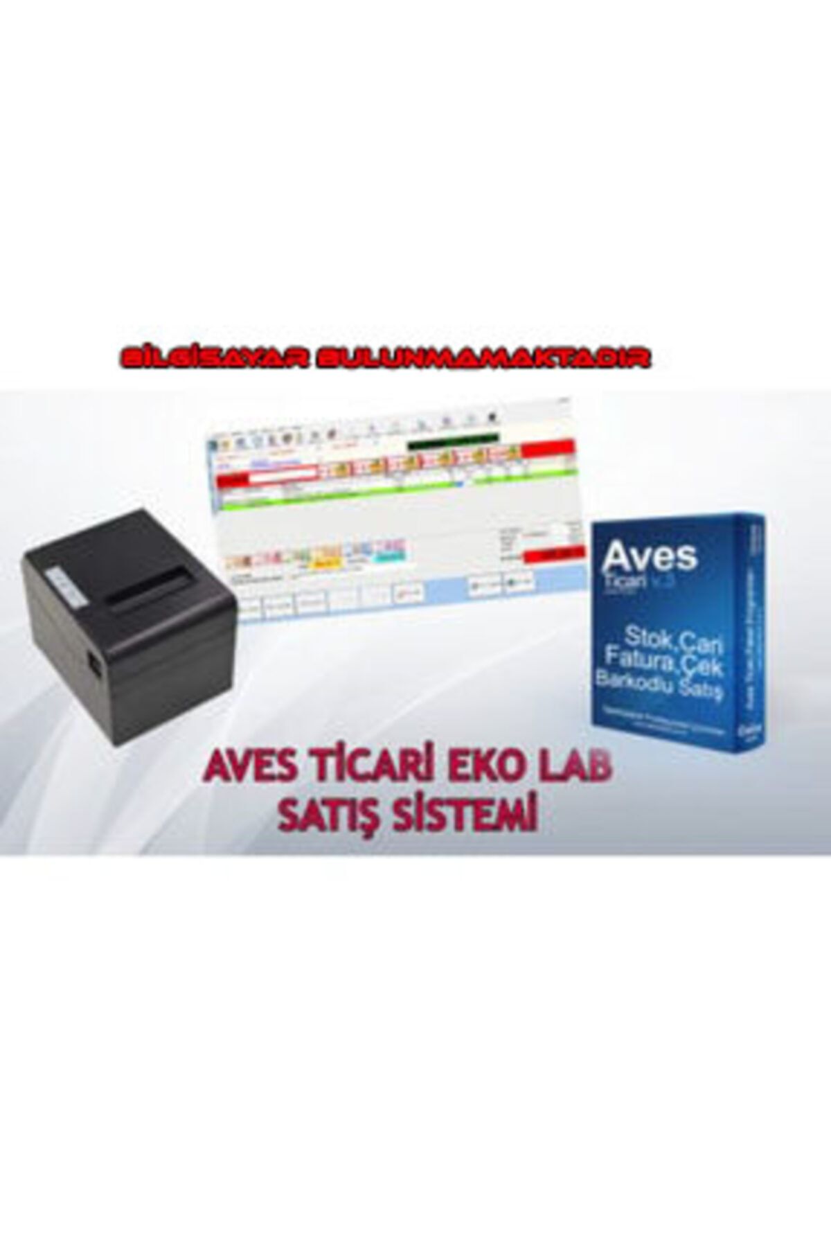 Sunlux Barkodlu Satış + Fiş Yazıcısı Hediye Aves Ticari Lab Bundle