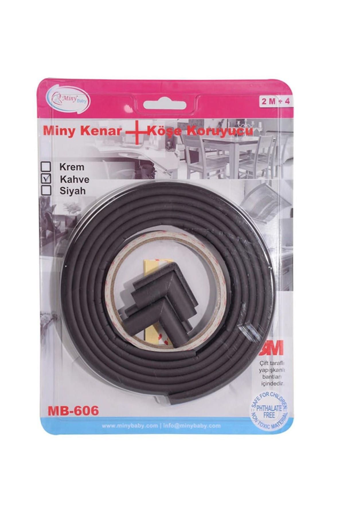 Miny Baby Kenar - Köşe Koruyucu Seti Kahverengi /
