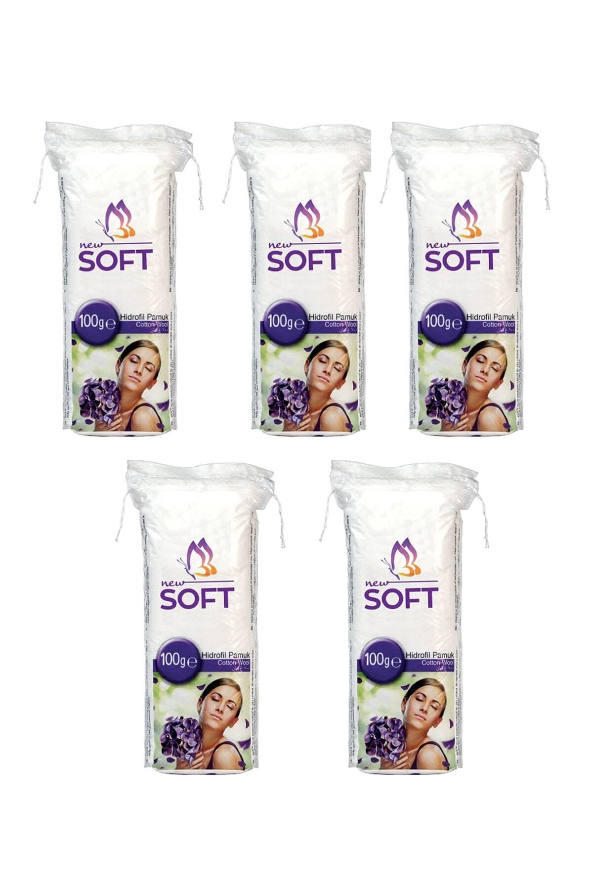 New Soft Hidrofil Pamuk 100 gr 5 Paket