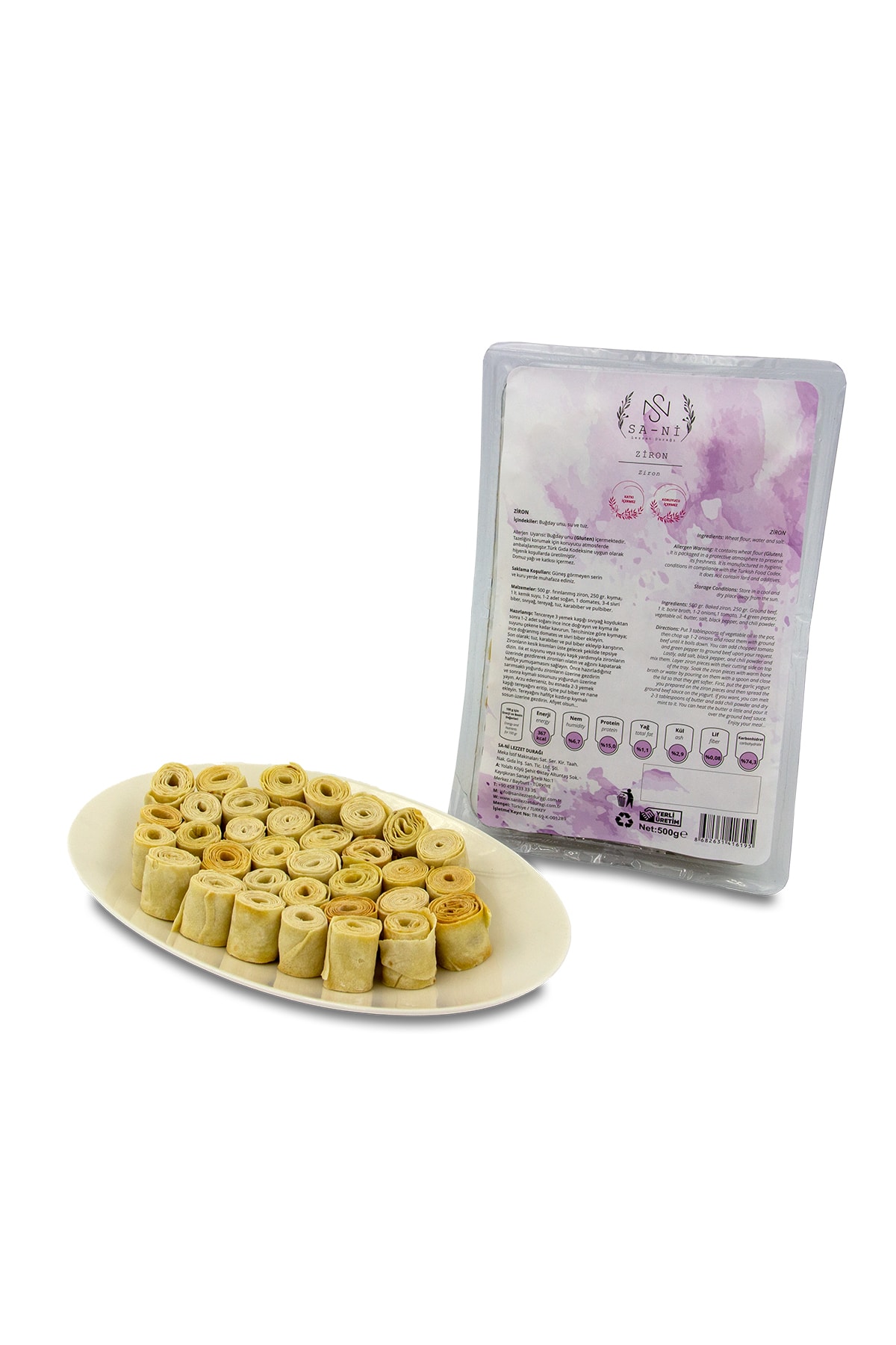 SANİ LEZZET DURAĞI Ziron 500 Gr (siron)