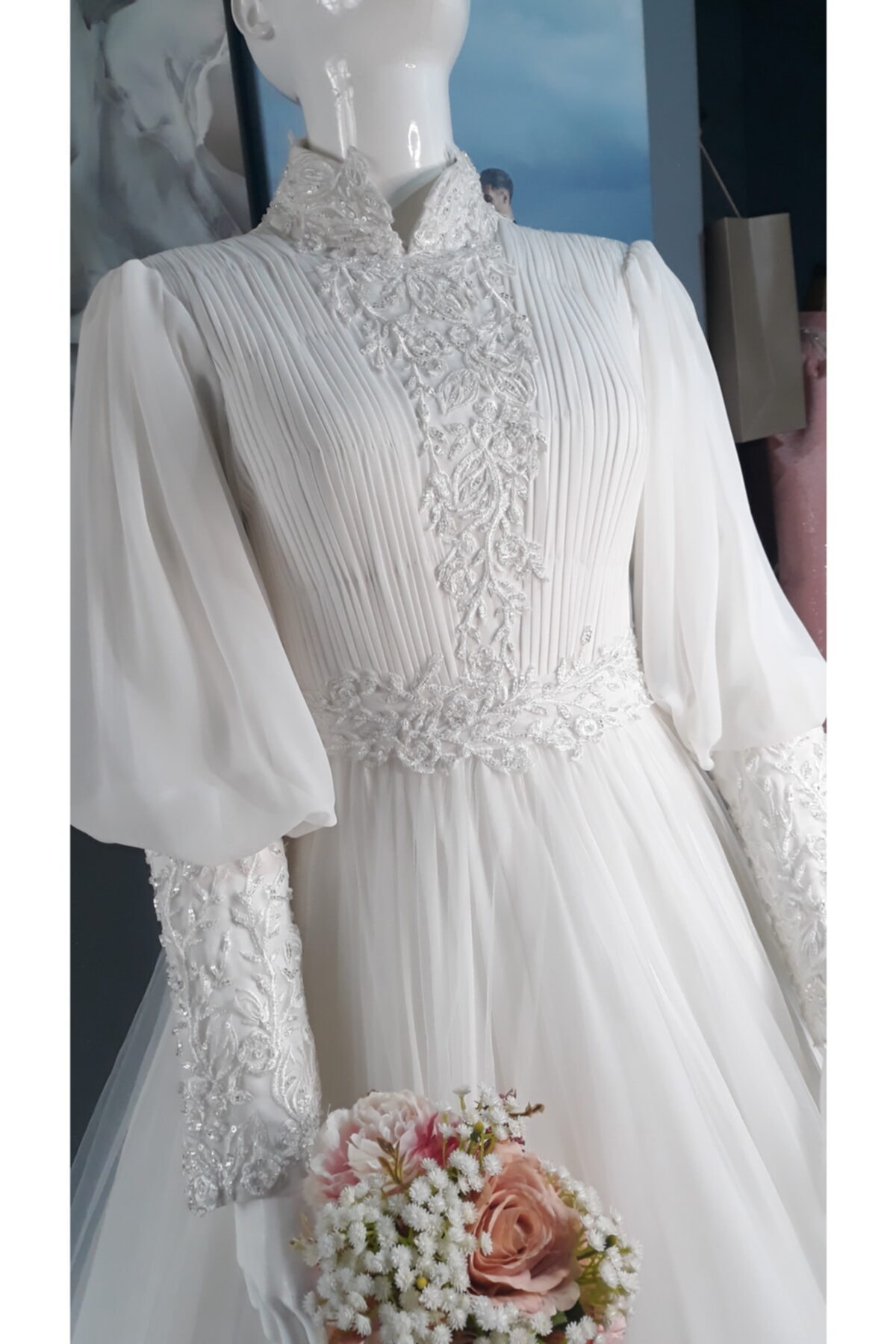 Efolin Modaevi Şifon Gelinlik