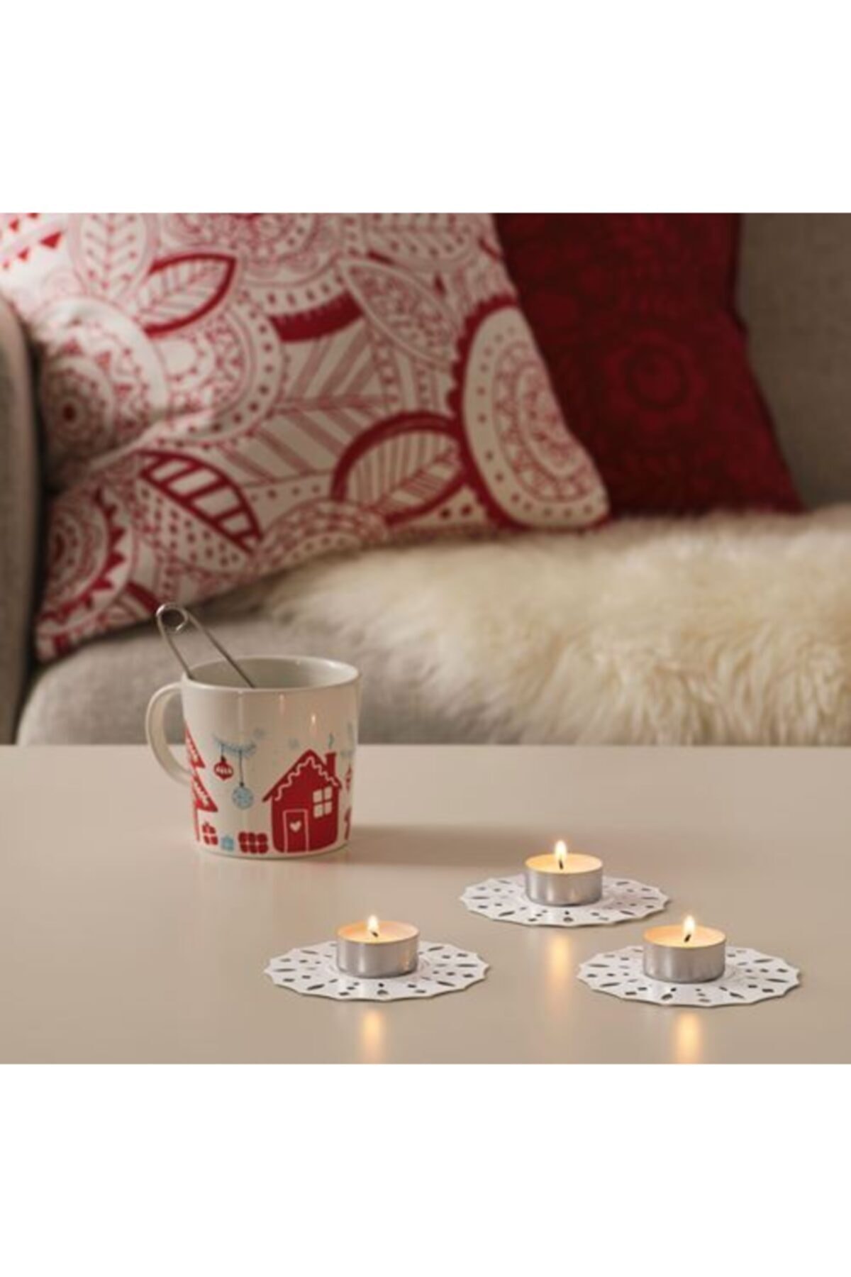 IKEA Dekorasyon Mumluk 3 lü
