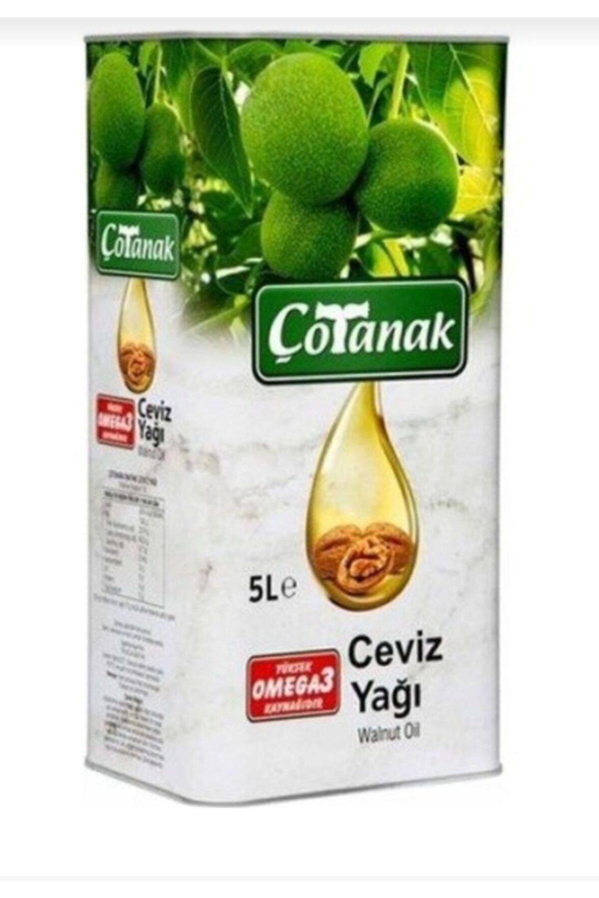 Çotanak Ceviz Yağı Teneke 5 lt
