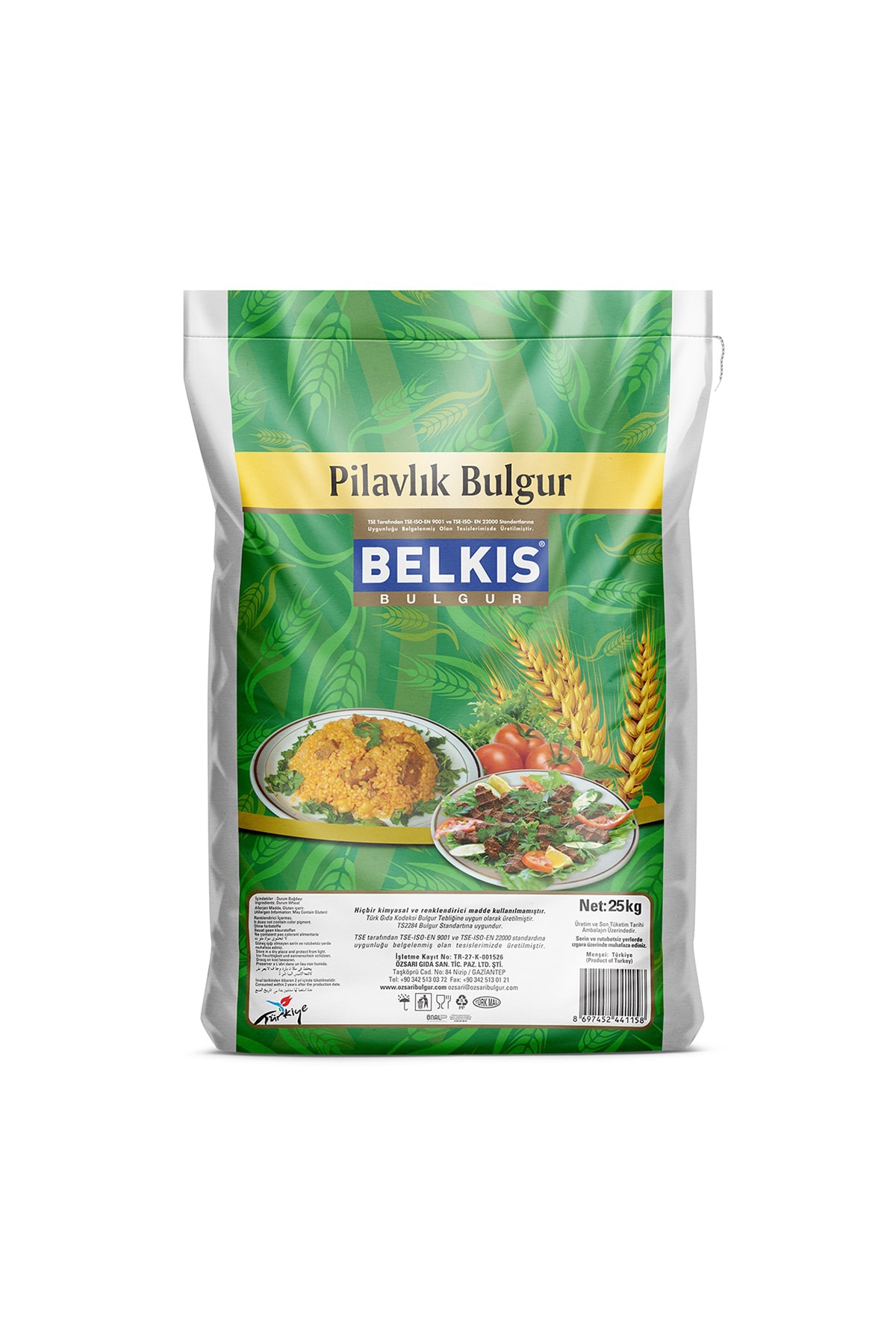 ÖZSARI Belkıs Pilavlık Bulgur 25 Kg