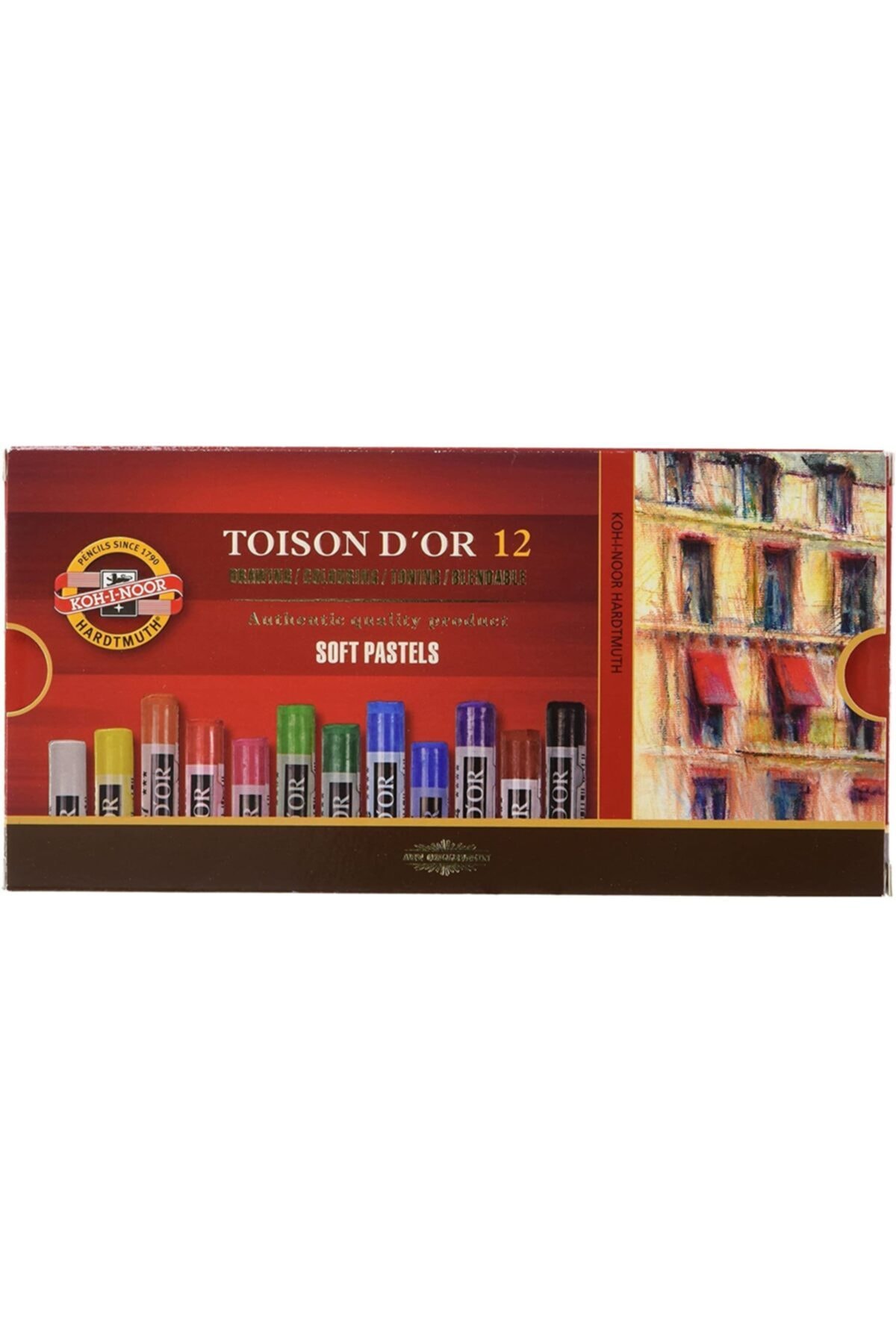 Kohi Noor Koh-ı-noor Toison Dor Yuvarlak Soft Pastel 12 Renk