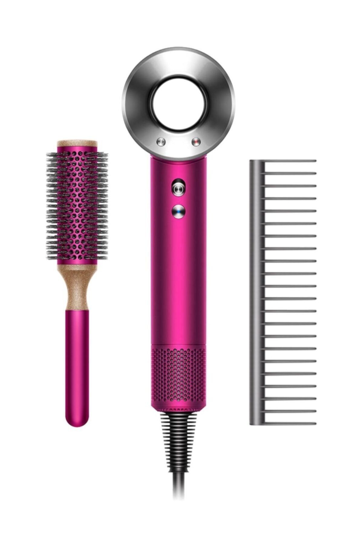dyson supersonic fusya fon fircasi ve sac acma taragi hediyeli ozel seri fiyati yorumlari trendyol