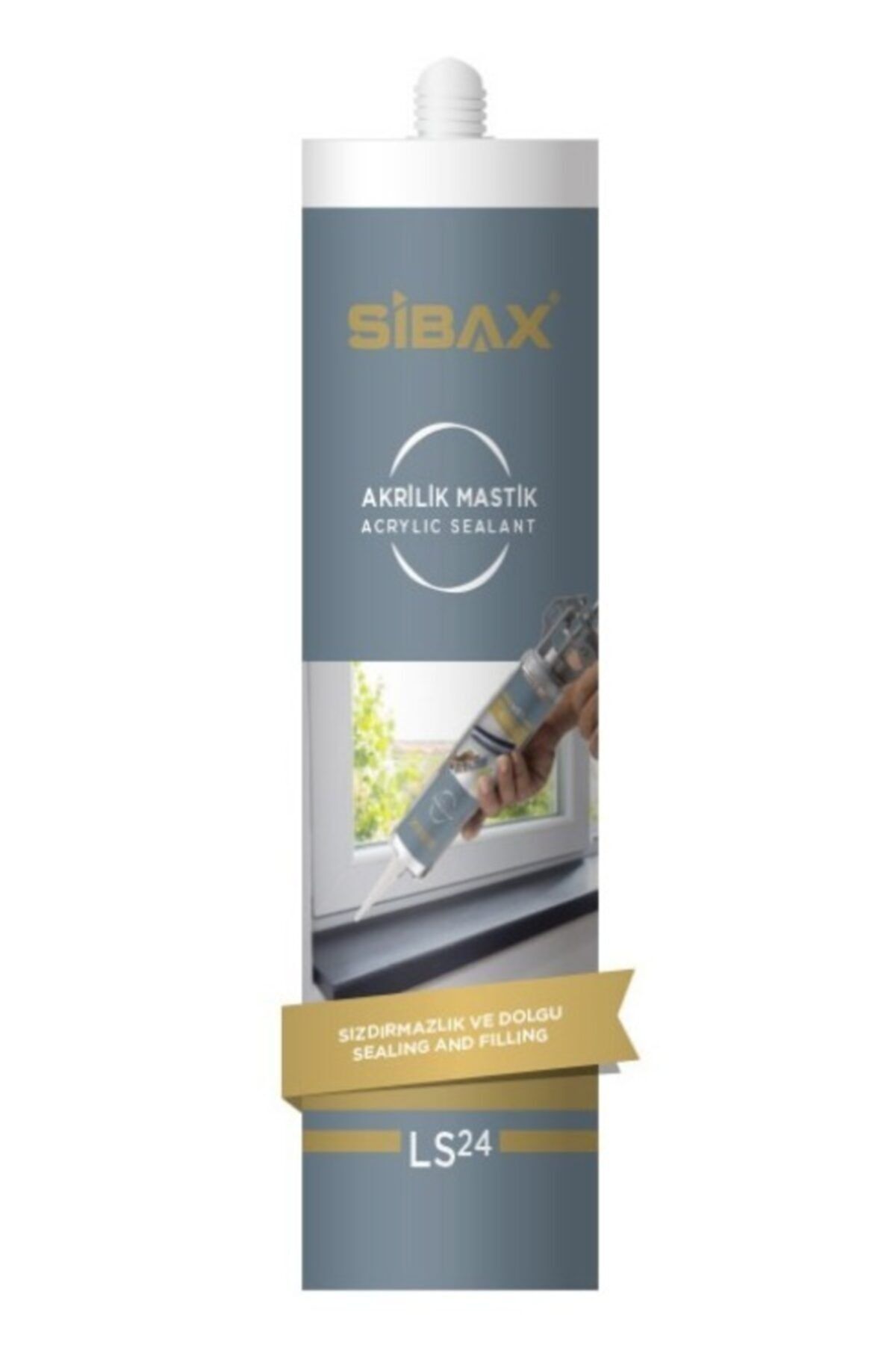 Sibax Ls24 Akrilik Mastik Beyaz 450 gr