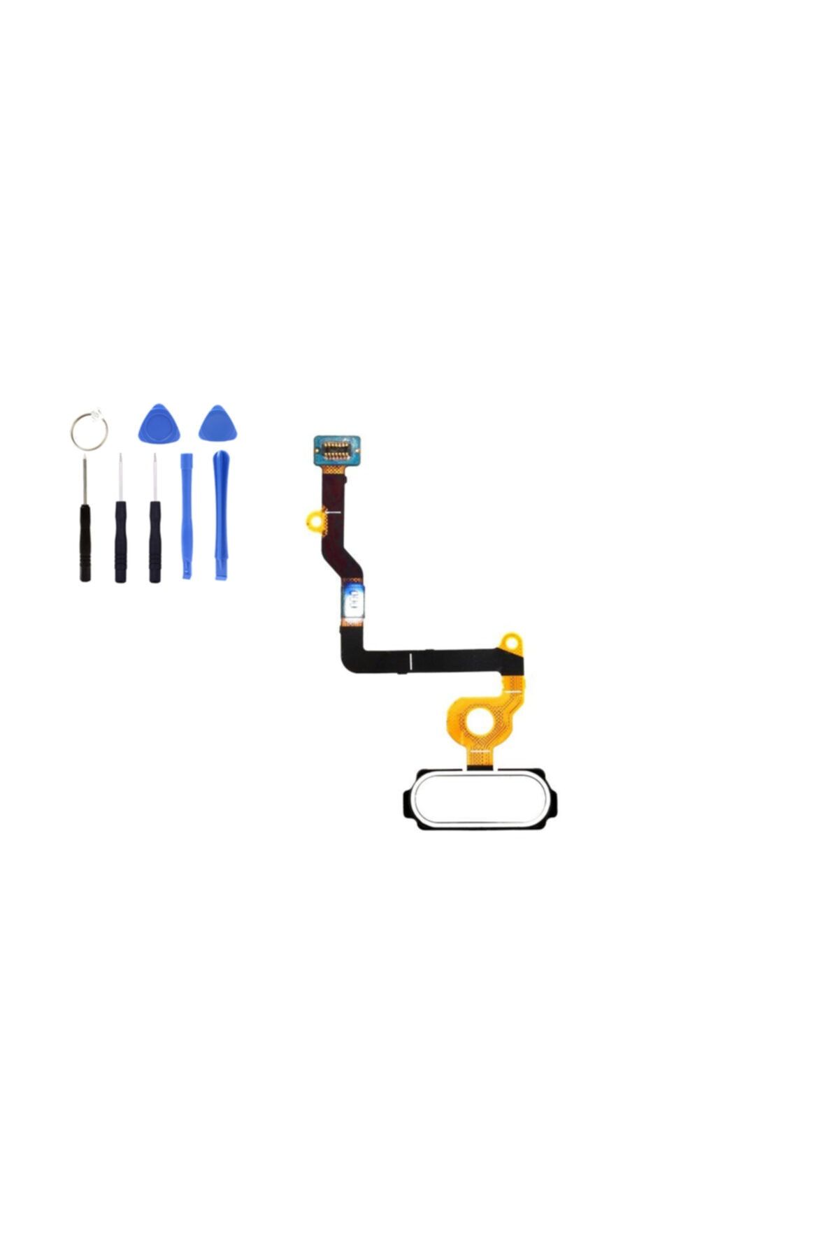 Tk Tech Samsung C5 C500 Uyumlu Home Tuş Plastiği Beyaz Tamir Seti