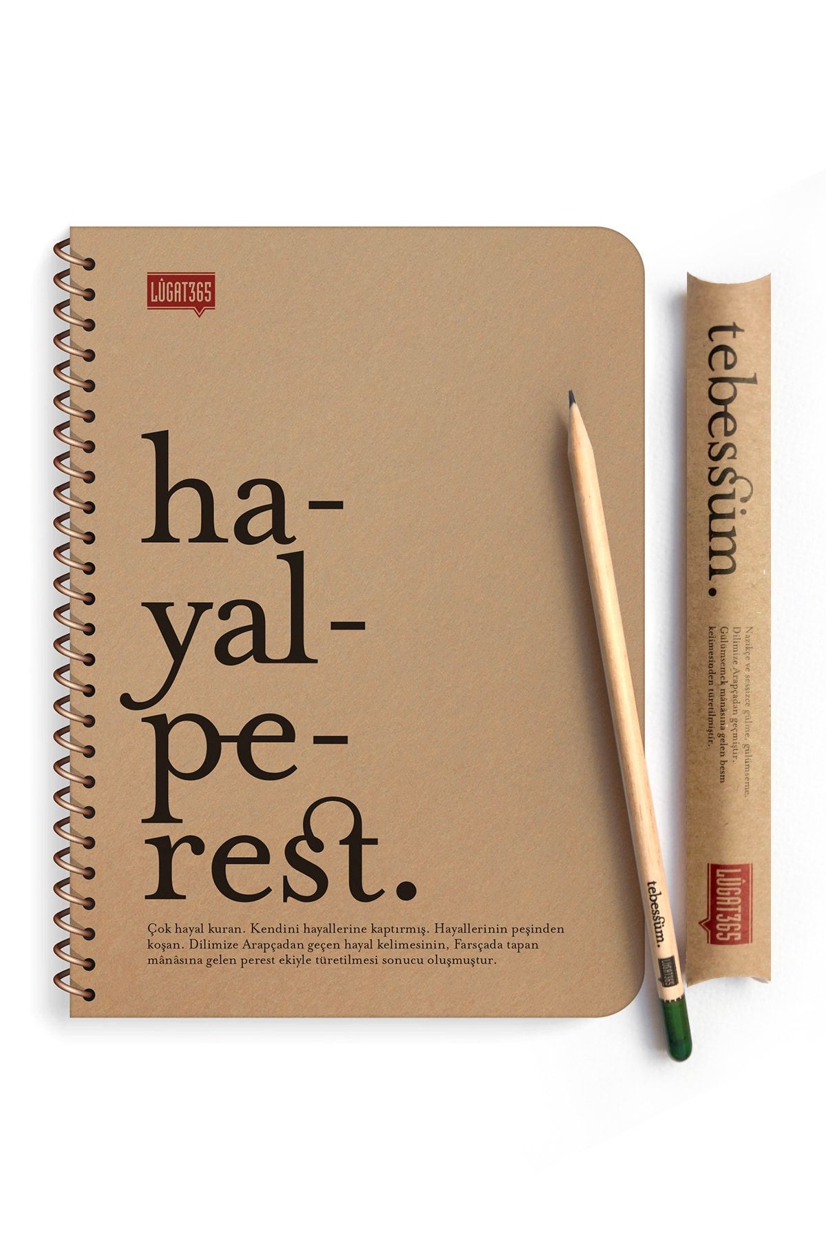 Lûgat365 Hayalperest Spiralli Defter & Kalem Seti