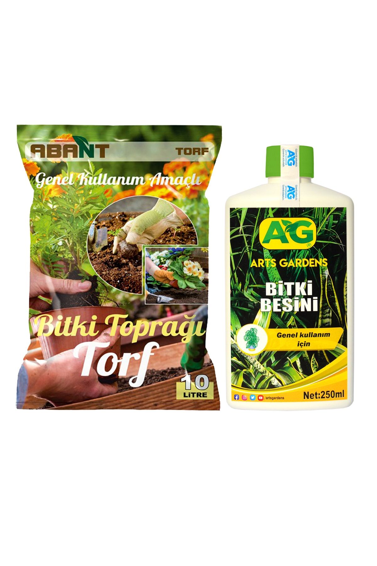 Arts Gardens Genel Kullanım Sıvı Bitki Besini  250 ml  Bitki Toprağı 10 Litre