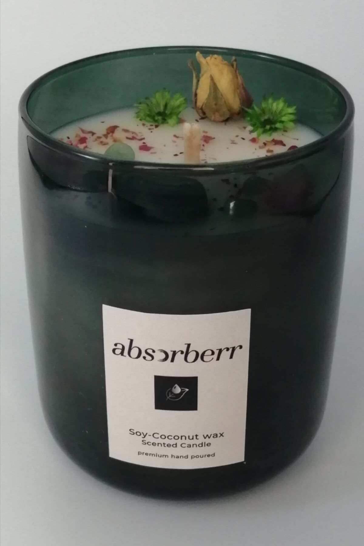 ABSORBERR Green 270 Ml - Soya & Coconut Mumu-Jade in Roses (Gül ve Amber)