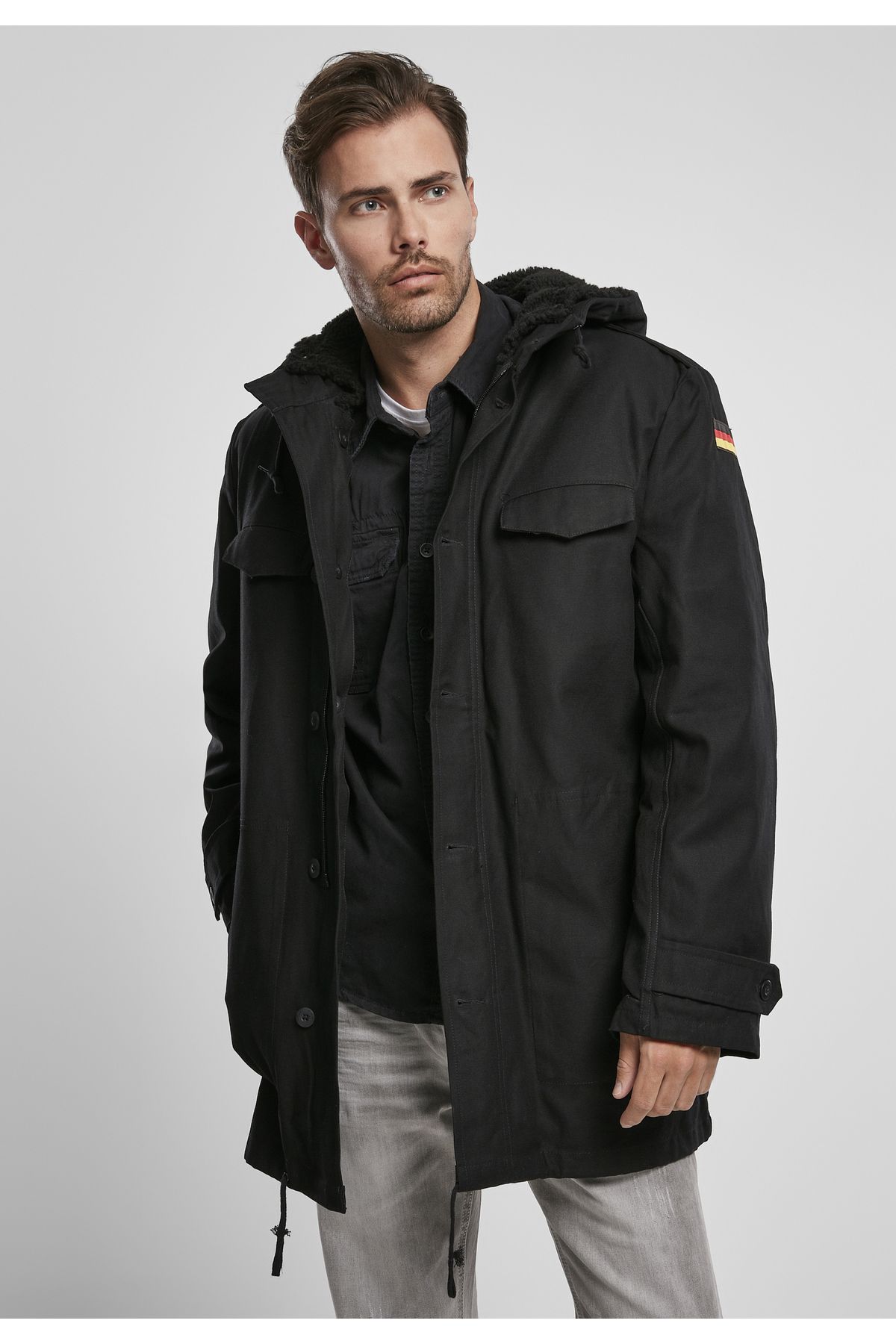 Brandit Jacket Black Regular fit Trendyol