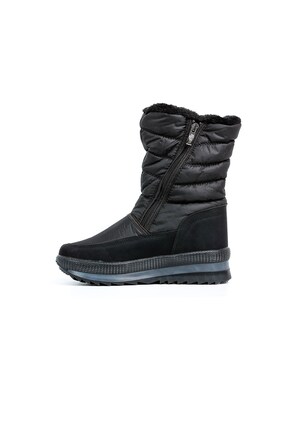 Kadın - Kız - Unisex Kışlık Kürklü Fermuarlı Anatomik Taban Kışlık Bot - Siyah Image 3