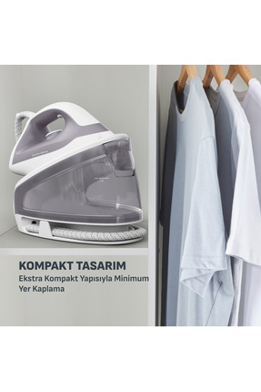 SV4111 Express Mini 110 gr Sürekli ve 200 gr Şok Buharlı 2170 Watt Buhar Kazanlı Ütü Image 7