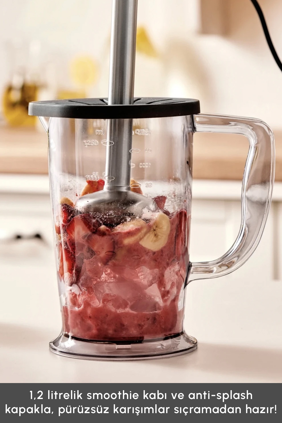 غذاساز شیشه ای Prosteel Mastermaid Prosteel Long Feet Blender 6 Blades 2500 W Copper Black