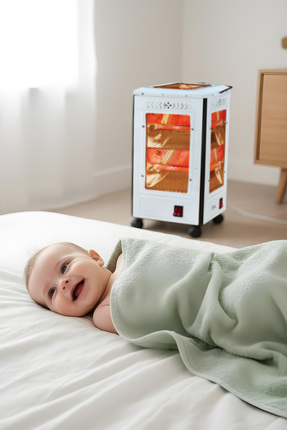 KHT-8407 Quartz Isıtıcı | 5 Yönlü Isıtma & Enerji Tasarruflu Kuvars Tüp & Taşınabilir Tasarım Image 5