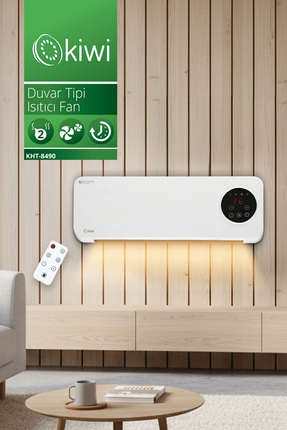 Kht-8490 Duvar Tipi Isıtıcı Ve Vantilatör Beyaz Image 0