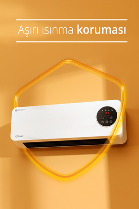 Kht-8490 Duvar Tipi Isıtıcı Ve Vantilatör Beyaz Image 3