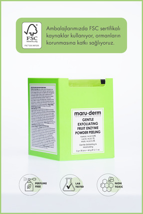 AHA Meyve Enzim Hassas Toz Peeling 60 G (Azelaik Asit 0,8%+Laktik Asit 1%+Malik Asit 0.5%) Image 4