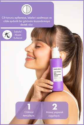 Leke Karşıtı Cilt Beyazlatıcı Yüz Bakım Kremi 200 ML Image 2