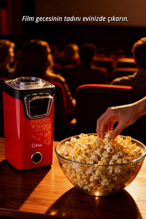 KPM-7412 Patlamış Mısır Makinesi | Sıcak Hava Teknolojisi | Yağsız & Sağlıklı Atıştırmalık Image 2