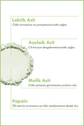 AHA Meyve Enzim Hassas Toz Peeling 60 G (Azelaik Asit 0,8%+Laktik Asit 1%+Malik Asit 0.5%) Image 1