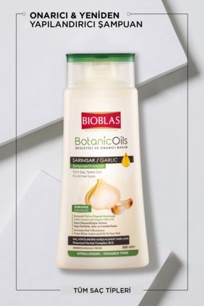 Botanic Oils Sarımsaklı Şampuan 360 ml Saç Dökülmesine Karşı, Güçlendirici Image 1
