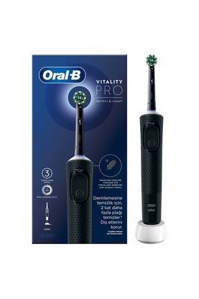 D103 Vitality Pro Cross Action Şarjlı Diş Fırçası - Siyah Image 8