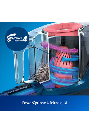 2000 Serisi Torbasiz Elektrikli Süpürge, 750W, PowerCyclone 4, Super Clean Air Filtre, XB2123/09 Image 7