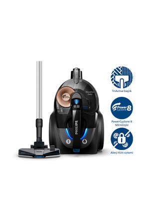 7000 Serisi Marathon Daily Torbasız Elektrikli Süpürge, 750W, PowerCyclone 8, XB7150/07 Image 1