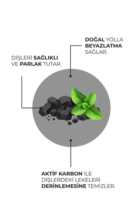 Doğal Hindistan Cevizi Özlü Aktif Karbonlu Florürsüz Diş Macunu 100 ml Image 3