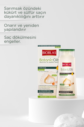 Botanic Oils Sarımsaklı Şampuan 360 ml Saç Dökülmesine Karşı, Güçlendirici Image 2