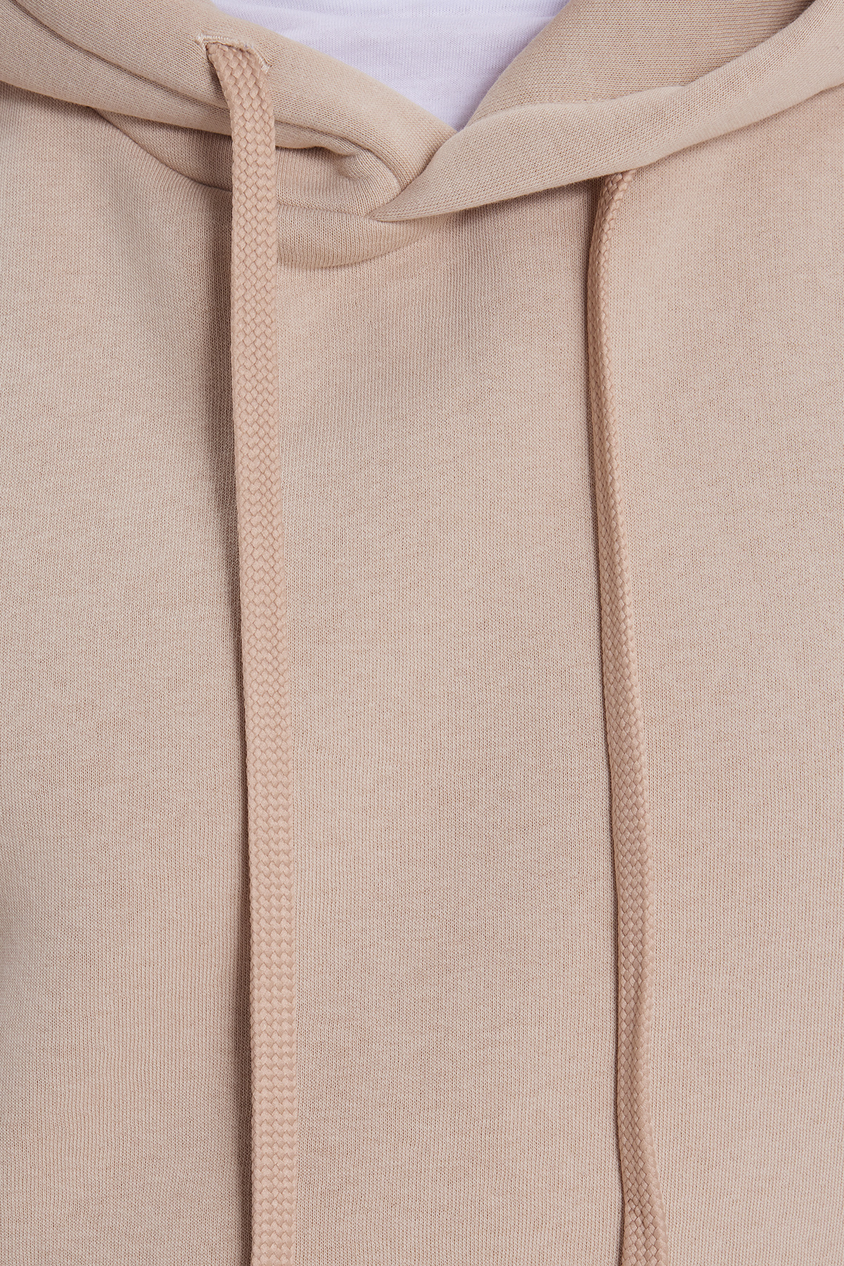 یونیسکس اورسایز پنبه ای بافت نرم با کلاه پایه بژ با داخل پشمی