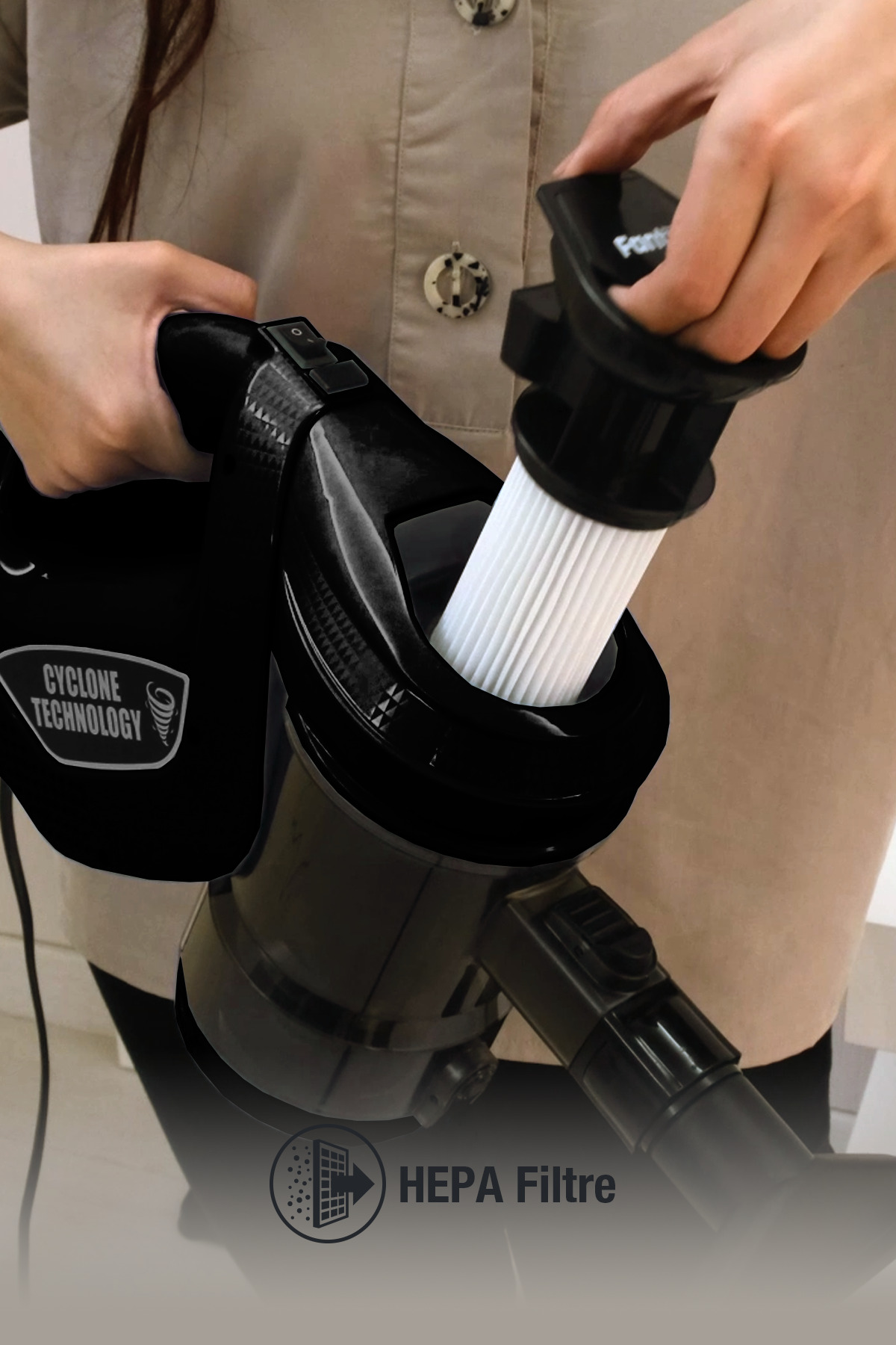 جاروبرقی سیکلونیک Provac P5000 مشکی