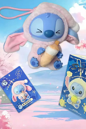 Peluş Stitch Koala Oyuncak Stich Sürpriz Paket Pelüş Stiç Labubu Askılı 15 cm 1 adet Image 6