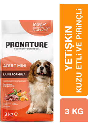 Küçük Irk Yetişkin Kuru Köpek Maması (Daily Protect) - Kuzu Etli ve Pirinçli - 3 KG Image 1