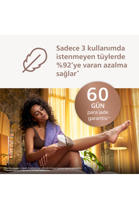 Lumea BRI950/02 Lazer Epilasyon Yüz+Vücut+Hassas Bölge Kullanımı, SkinAI Image 5