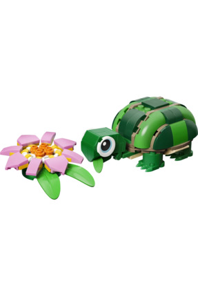 ® Creator 3’ü 1 Arada Kaplumbağa ile Nilüfer Çiçeği 31377 – 7+ Oyuncak Yapım Seti (124 Parça) Image 1