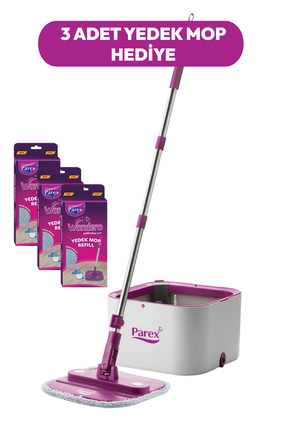 Wondero Otomatik Temizlik Seti - 3 Adet Yedek Mop Image 1