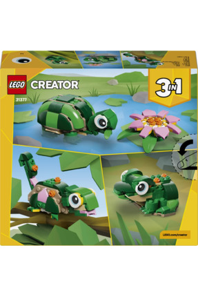 ® Creator 3’ü 1 Arada Kaplumbağa ile Nilüfer Çiçeği 31377 – 7+ Oyuncak Yapım Seti (124 Parça) Image 3