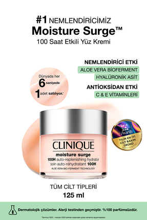 Moisture Surge™ 100 Saat Etkili Nemlendirici Yüz Kremi 125ml | Aloe Vera Bioferment, Hyalüronik Asit Image 0