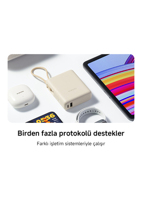 Xiaomi 33W Powerbank 10000Mah Yüksek Hızlı Dahili Kablo Kompakt Tasarım Image 5