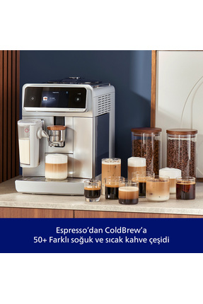 8000 Serisi LatteGo Pro Café Aromis Kahve Makinesi, Evde Kafe Kalitesi, 54 farklı içeçek, EP8757/20 Image 3