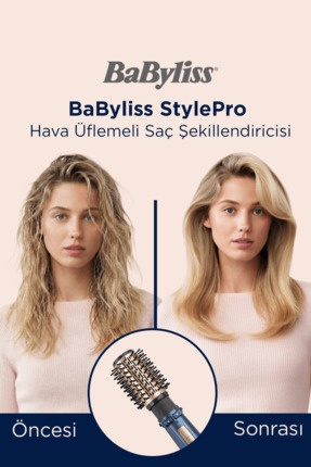 StylePro 1000W 200 Derece 4 Başlıklı Hava Üflemeli Döner Başlıklı Saç Şekillendirici Seti AS965E Image 6
