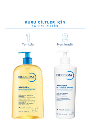 Atoderm Shower Oil Kuru Cilt Nemlendirici ve Besleyici Duş Yağı Niasinamid Bebek Çocuk Yetişkin 1 Lt Image 5