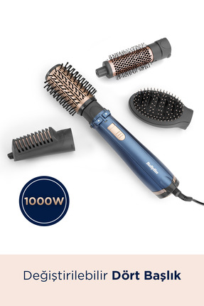 StylePro 1000W 200 Derece 4 Başlıklı Hava Üflemeli Döner Başlıklı Saç Şekillendirici Seti AS965E Image 4