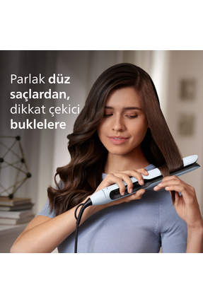 Saç Düzleştirici Bhs520/00,bukle Özelliği,argan Yağı Katkılı,iyonik Bakım,kılıf Hediyeli Image 1