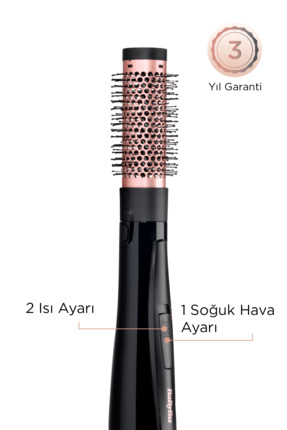 Perfect Finish 1000W 220 Derece 2 Isı Ayarlı 4 Başlıklı Hava Üflemeli Saç Şekillendirici Seti AS126E Image 2